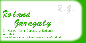 roland garaguly business card